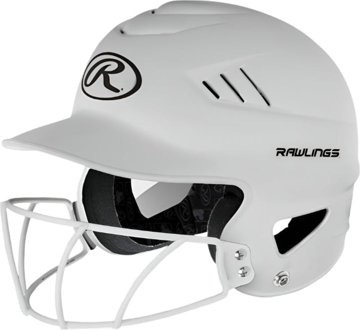 Rawlings Coolflo Fastpitch Highlighter Softball Batting Helmet_White
