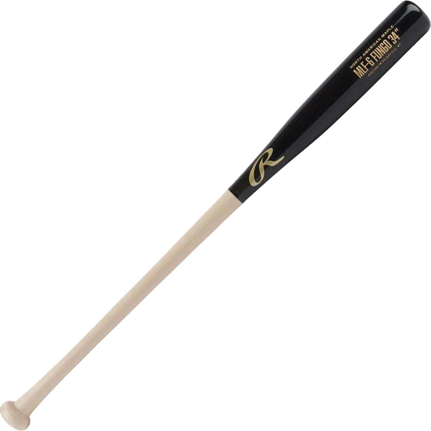 Rawlings Fungo Maple Wood Bat - Black / Natural – Peligro Sports