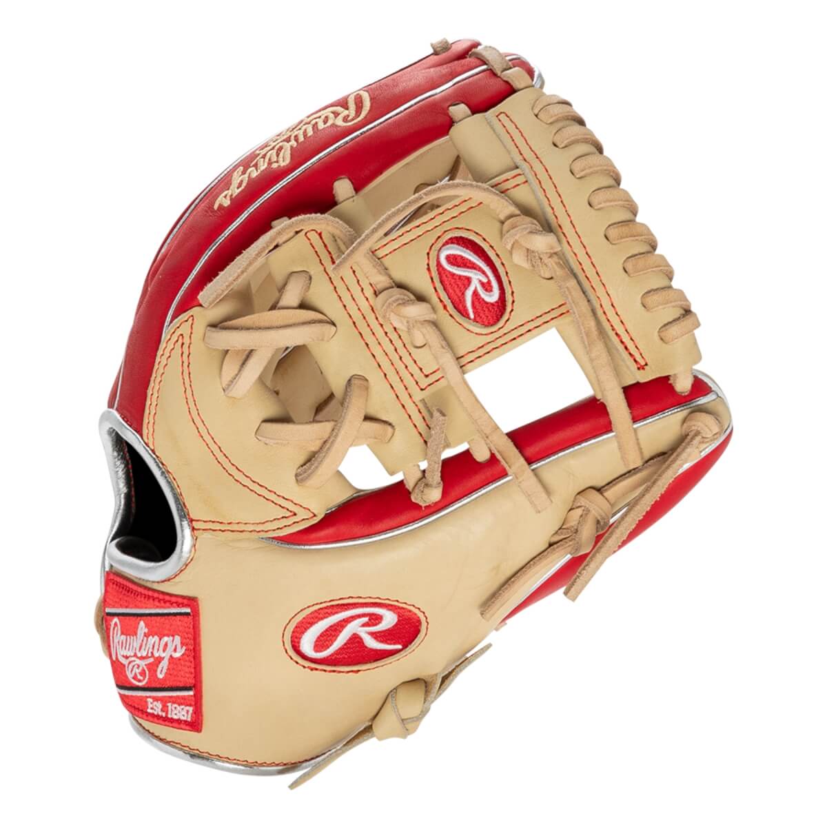 Rawlings Patterns Rawlings Heart of the Hide® 11.5-inch Glove Blonde/Red - (PROR934-2CS ...