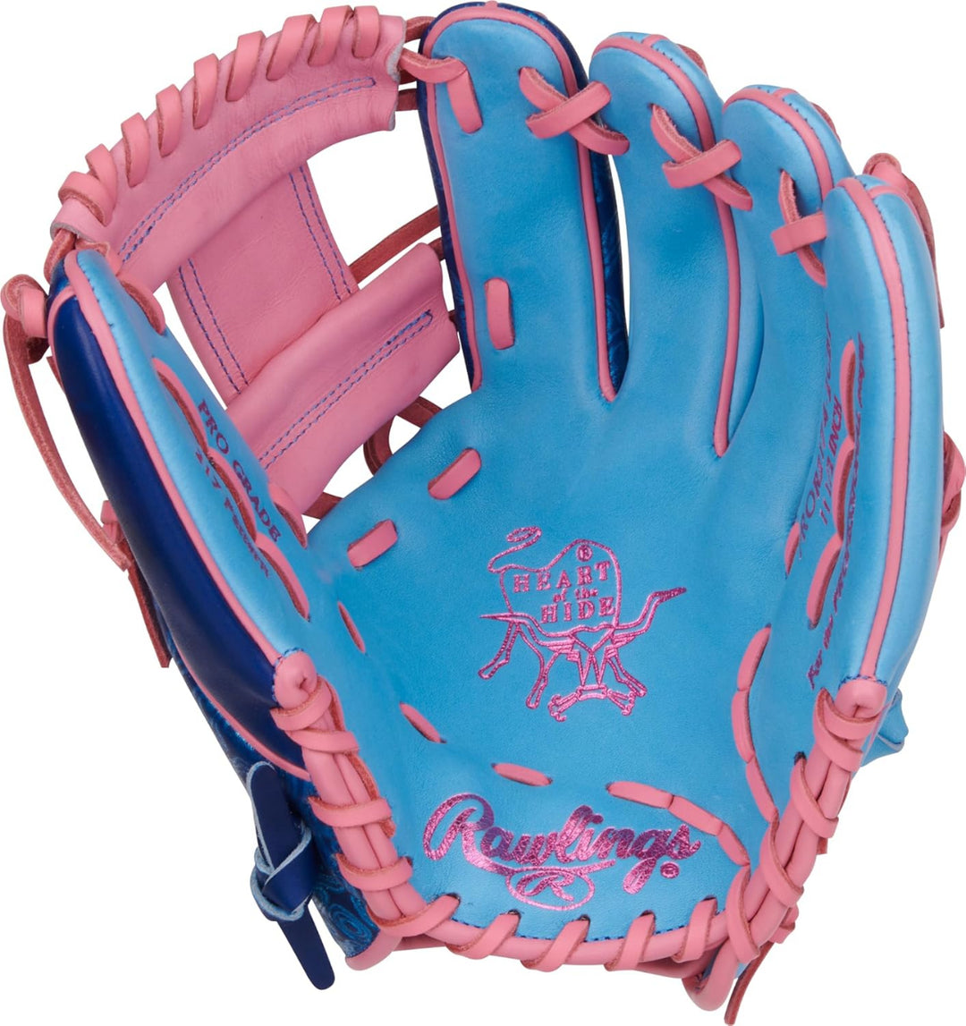 Rawlings Heart of the Hide Vibrant Serie Gloves 11.5 inches RHT_ColumbiaBlue/Pink3
