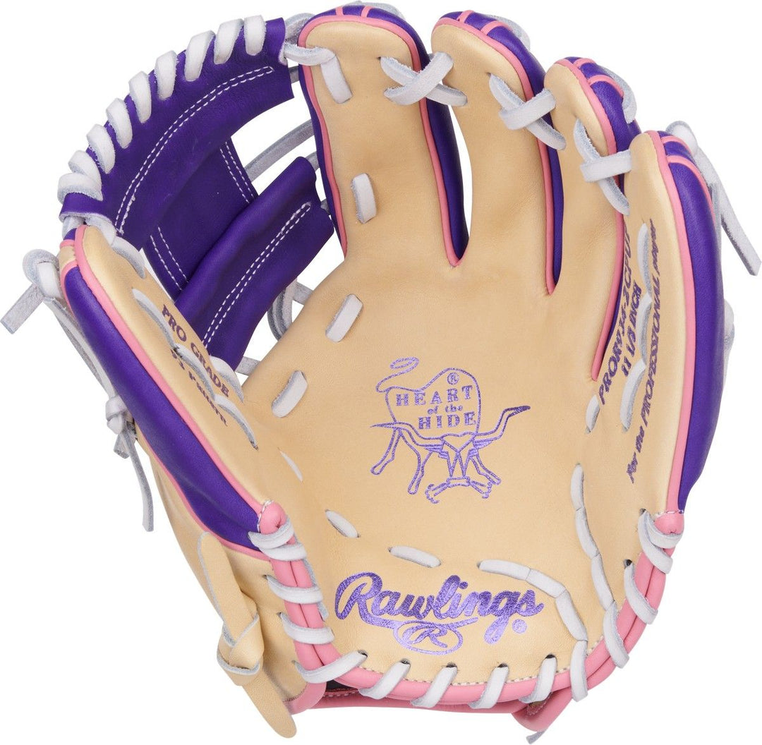Rawlings Heart of the Hide Vibrant Serie Gloves 11.5 inches RHT_Cream/Purple/Pink2