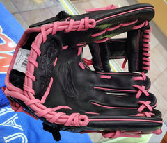Rawlings R9 Limited Series 11.5" Infield Glove – Black/Pink I-Web Baseball Glove for Right Hand Throw4