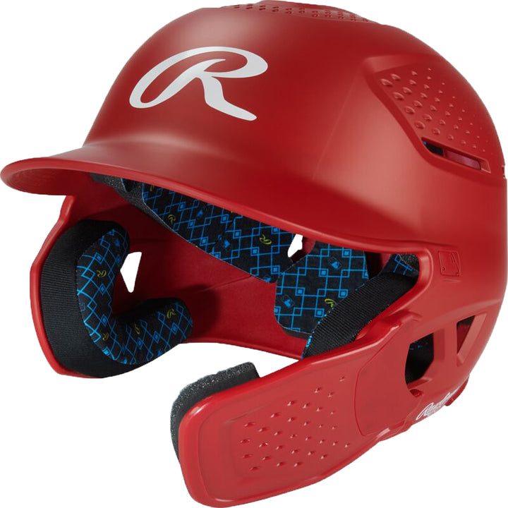 Rawlings RX2 Reverse Batting Helmet – Black Senior Baseball Helmet with Reversible Jaw Guard