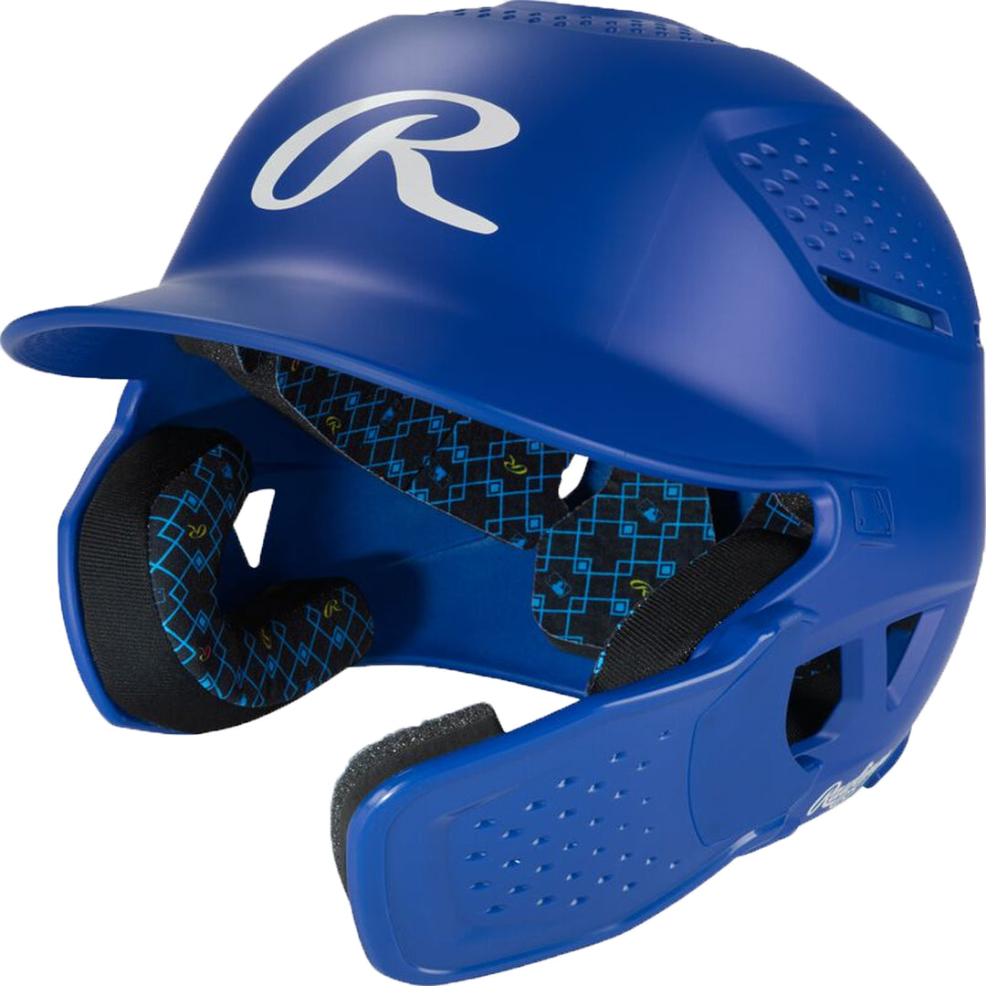 Rawlings RX2 Reverse Batting Helmet – Black Senior Baseball Helmet with Reversible Jaw Guard