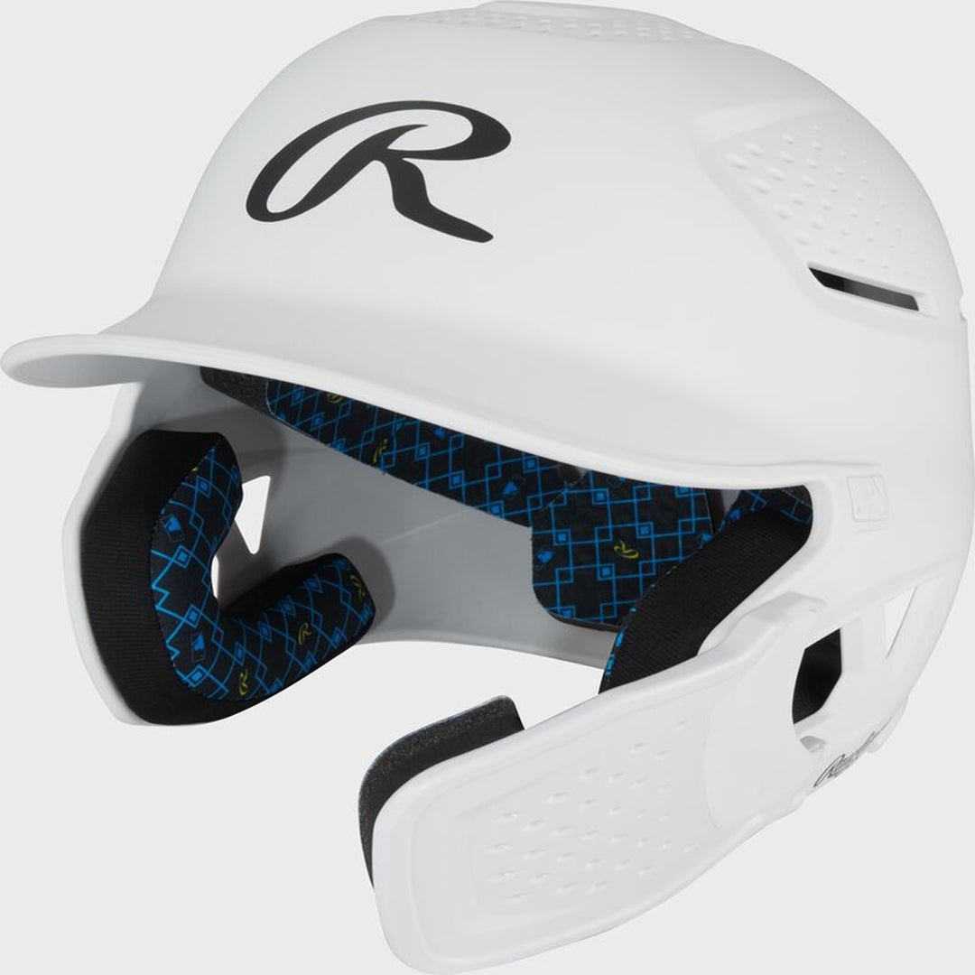 Rawlings RX2 Reverse Batting Helmet – Black Senior Baseball Helmet with Reversible Jaw Guard