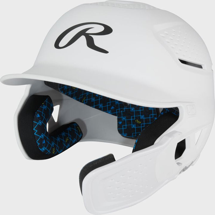 Rawlings RX2 Reverse Batting Helmet – Black Senior Baseball Helmet with Reversible Jaw Guard