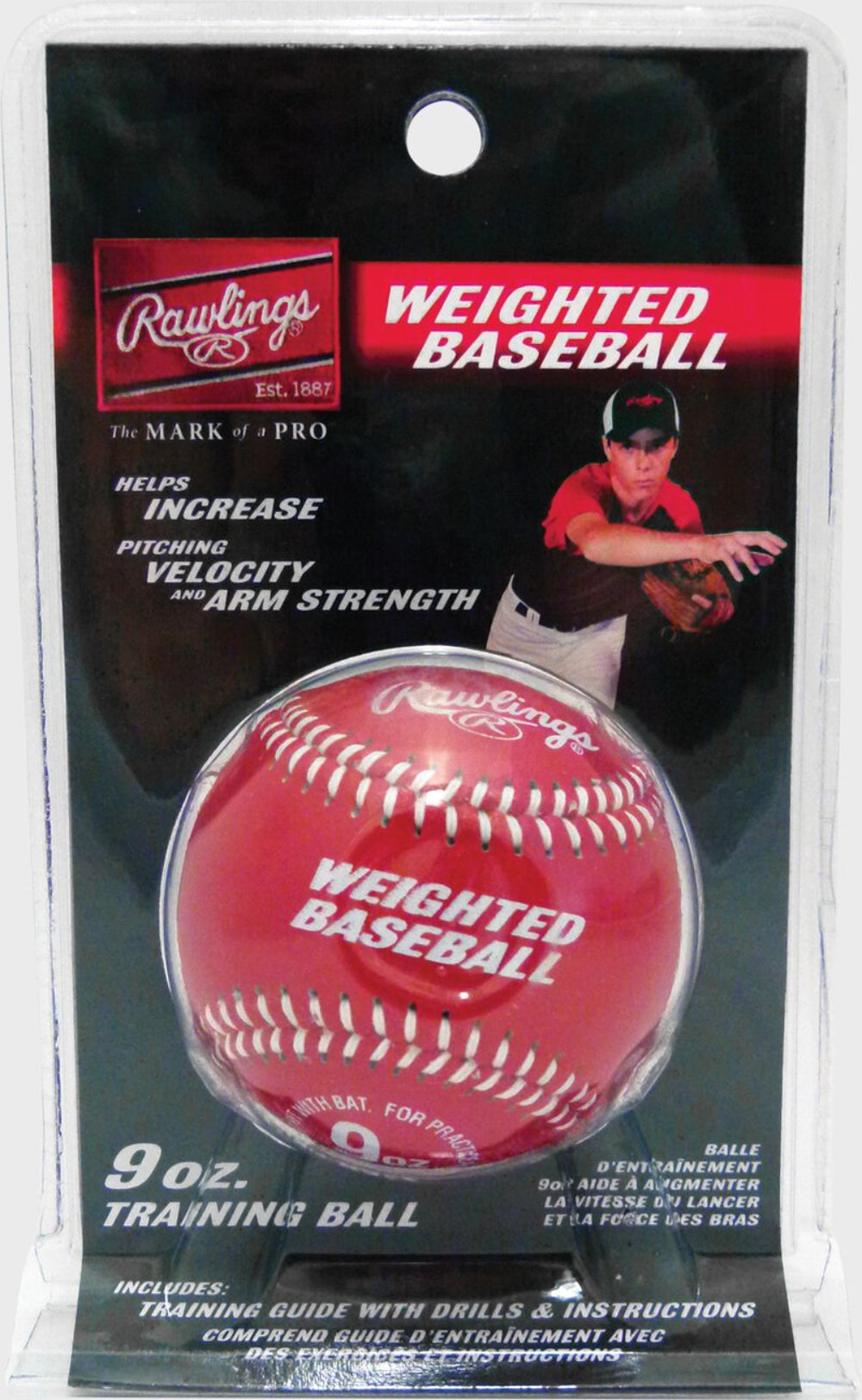 Rawlings Weighted Baseball Red