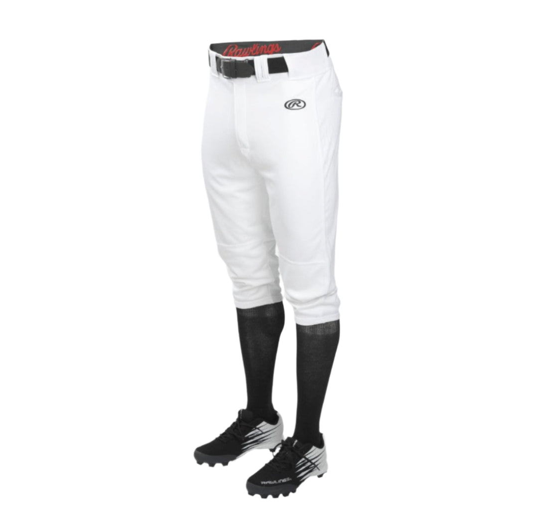 Rawlings YOUTH Knicker Launch Baseball Pants_White