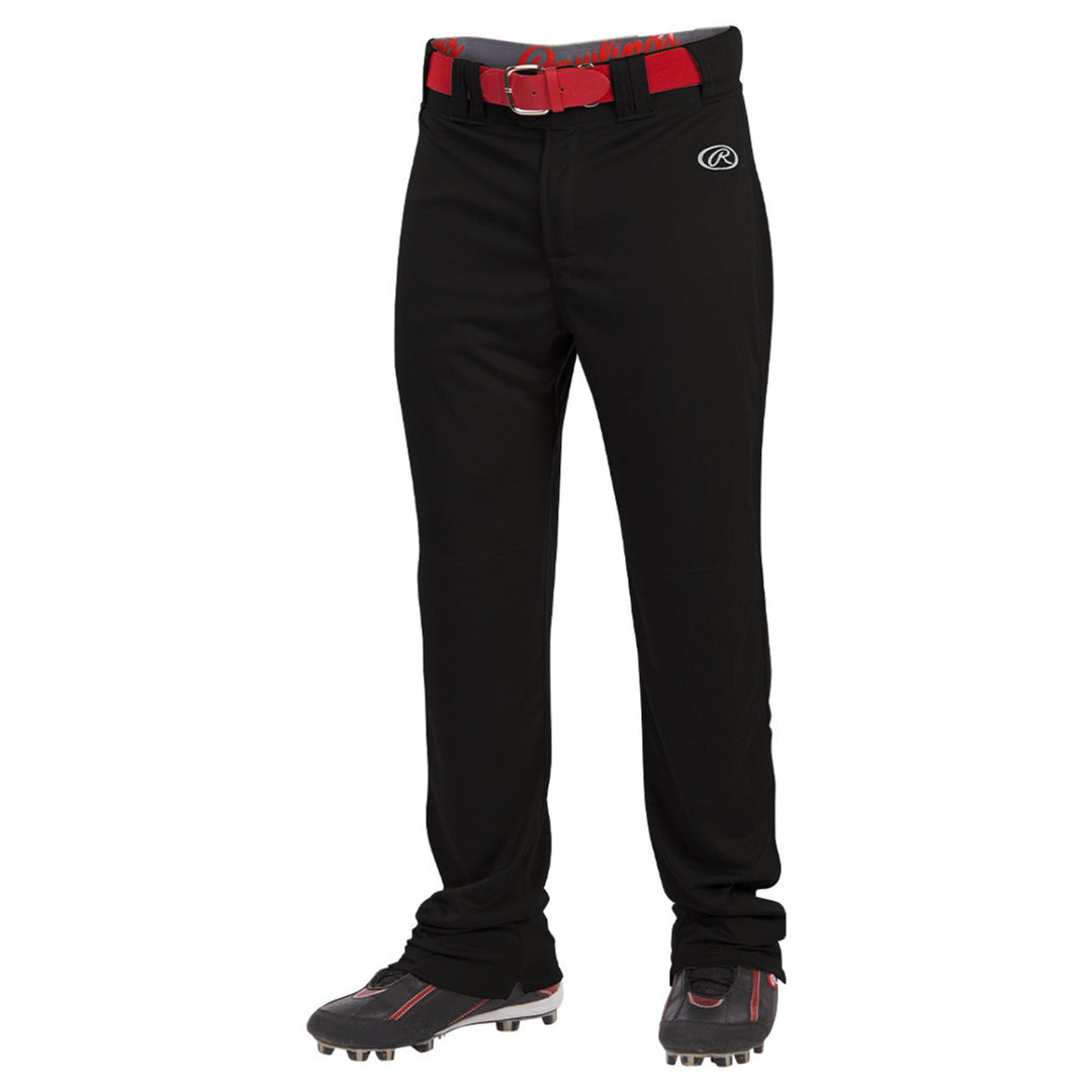 Rawlings YOUTH Semi-Relaxed Launch Baseball Pants_Black