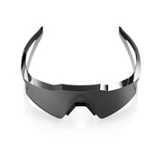 100% Speedcraft SL Juan Soto Signature Sunglasses – Polished Black Chrome Frame &amp; HiPER® Mercury Mirror Lens