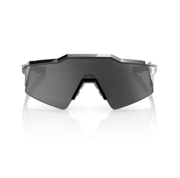 100% Speedcraft SL Juan Soto Signature Sunglasses – Polished Black Chrome Frame &amp; HiPER® Mercury Mirror Lens