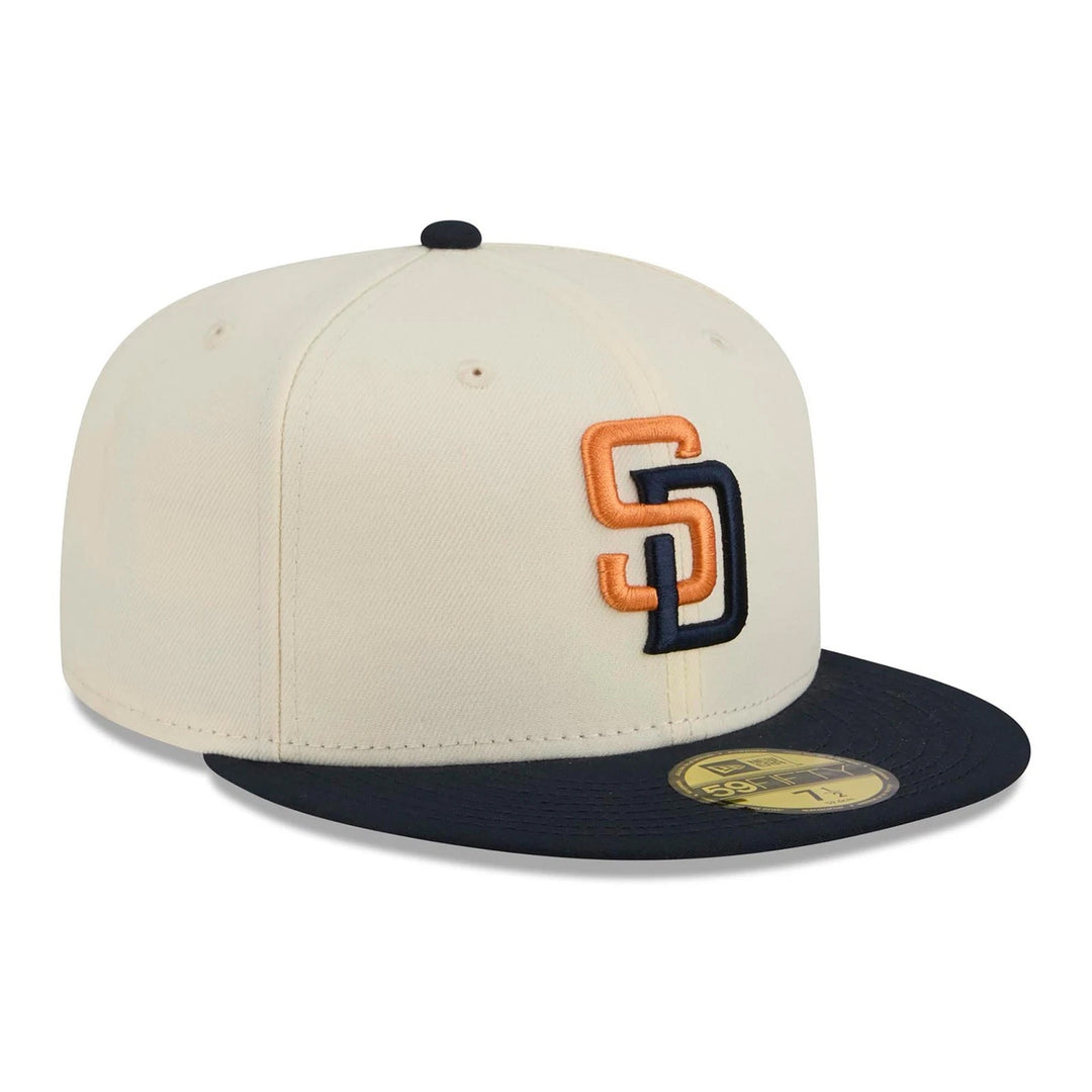 San Diego Padres 2026 City Connect 59FIFTY Fitted Cap – Official New Era MLB On-Field Hat | Cream/Obsidian