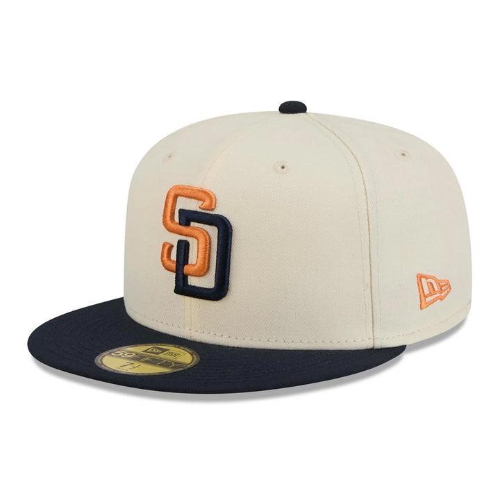 San Diego Padres 2026 City Connect 59FIFTY Fitted Cap – Official New Era MLB On-Field Hat | Cream/Obsidian