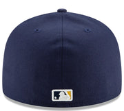 Milwaukee Brewers New Era Navy Home Authentic Collection On-Field 59FIFTY Fitted Hat