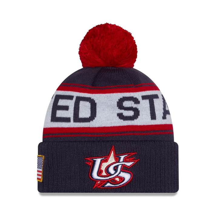 United States World Baseball Classic 2026 New Era Beanie – Official WBC Hat