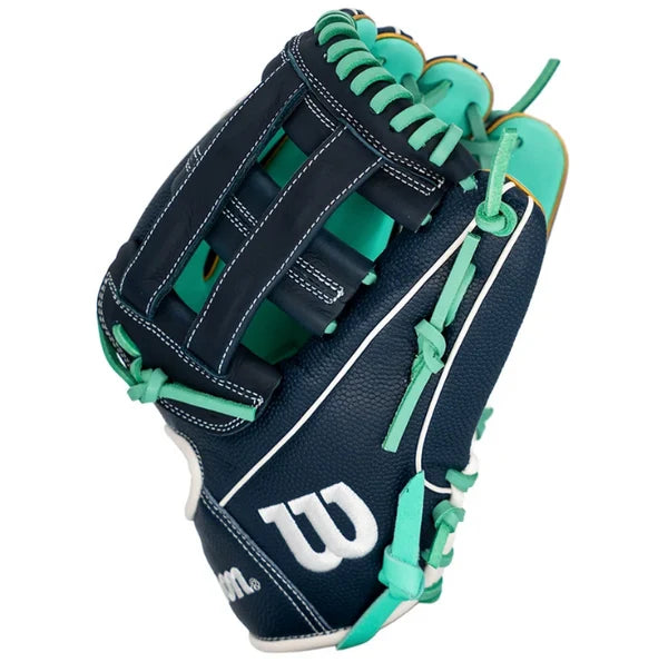 Wilson A1000 DW5 Liberty SMU 2 12-Inch Infield Baseball Glove | Dual Post Web | Navy/Mint