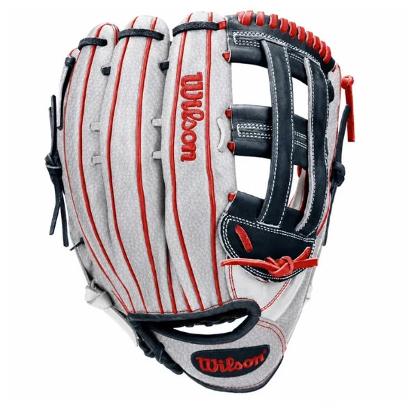 Wilson A1000SP 1922 Rocket SMU 13-Inch Slowpitch Softball Glove | White/Navy/Red