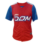 Men's Serie del Caribe 2024 OFFICIAL Dominicana Jersey - Red/Royal