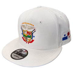 SnapBack Panama Hats with Embroidered Panama Shield and Flag