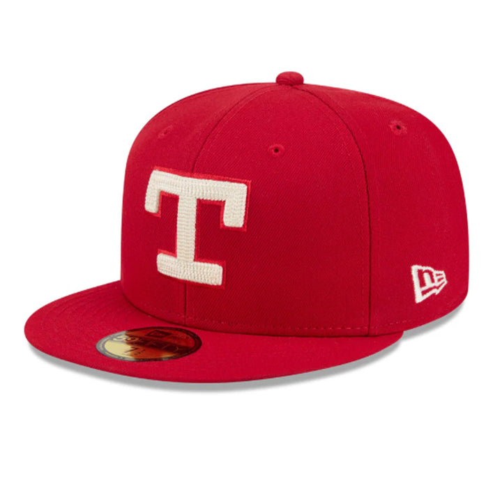 Texas Rangers 2026 City Connect 59FIFTY Fitted Cap – Red New Era MLB Fitted Hat | Viva Tejas Collection