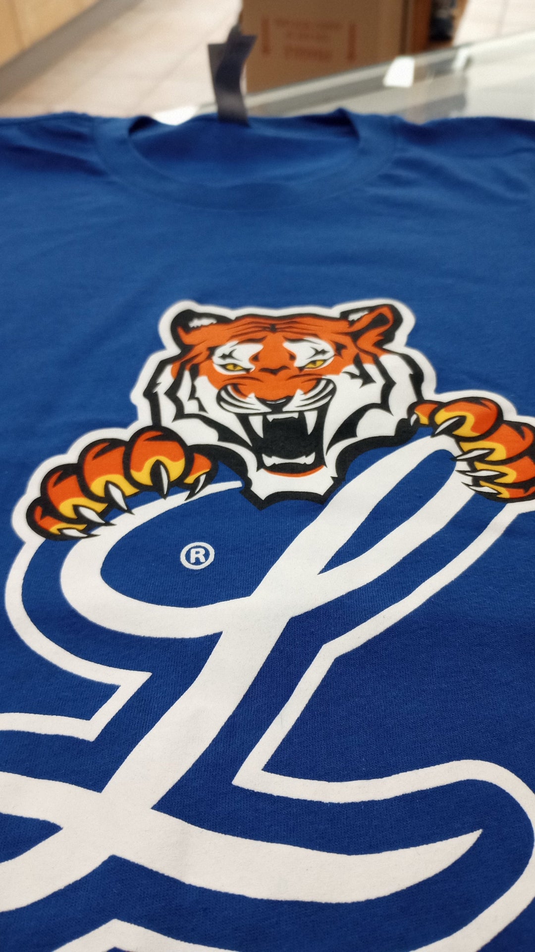 Tigres del Licey Tiger Logo T-shirts_RoyalBlue1