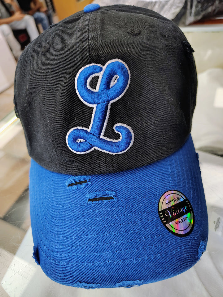 Tigres del Licey Vintage Distressed Baseball Cap – “L” Embroidered Logo, Unisex Adjustable Hat