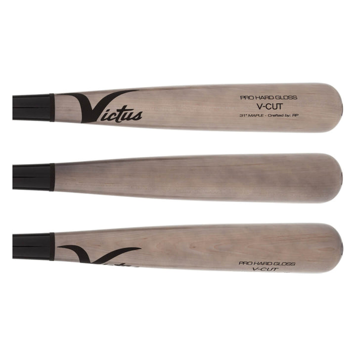 Victus V-Cut Hard Maple Wood Baseball Bat (VGPC-BK/GY)1