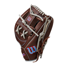 Wilson A1000 1787 Glove Dark-Brown-Red-Blue