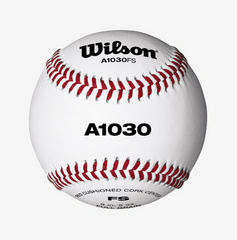 Wilson A1030 Baseball Flat Seam (Dozen) – White