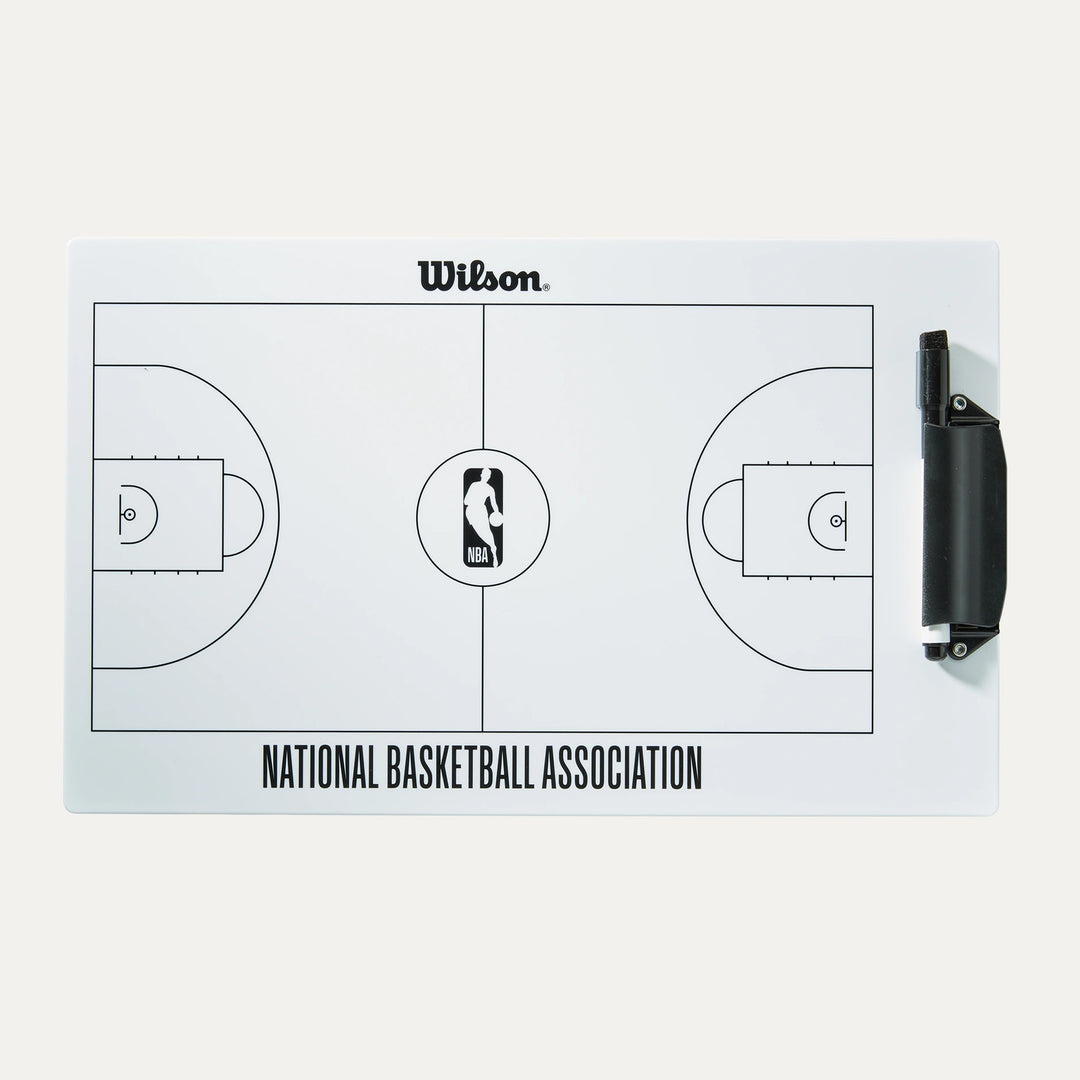 Wilson NBA Coaches Dry Erase Board – Official NBA Coaching Clipboard for Basketball Strategy Playmaking