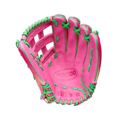 Wilson 2025 OMAHA A2000 1777 Cherry Limeade 12.75" Outfield Glove1