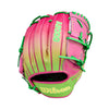 Wilson 2025 OMAHA A2000 B2 Cherry Limeade 12" Pitcher's Baseball Glove
