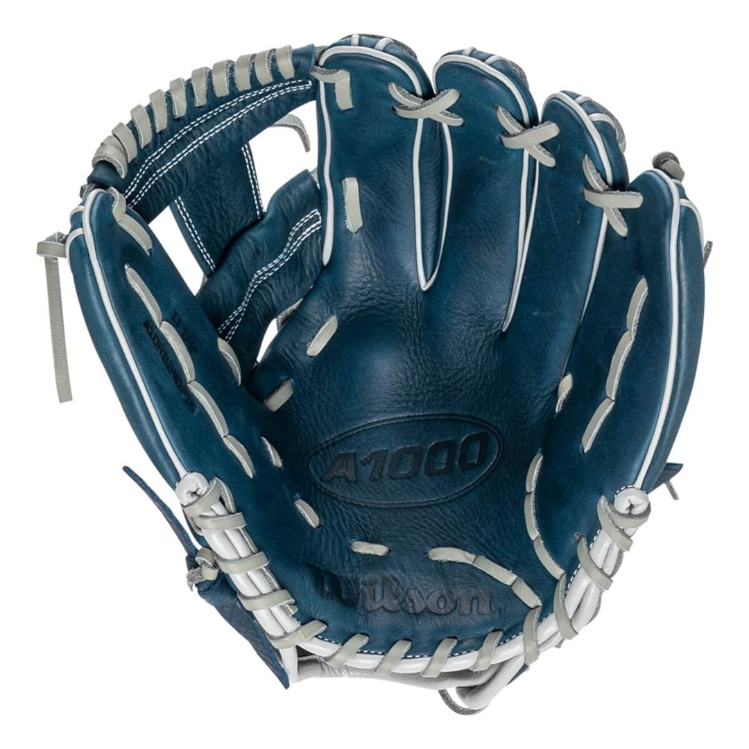 Wilson A1000 DP15 PF Glove Navy-Silver-Yellow1