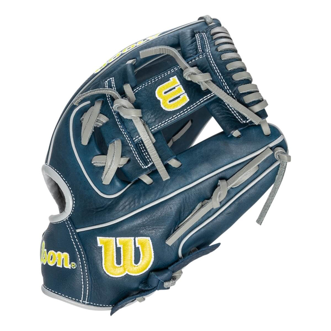 Wilson A1000 DP15 PF Glove Navy-Silver-Yellow3