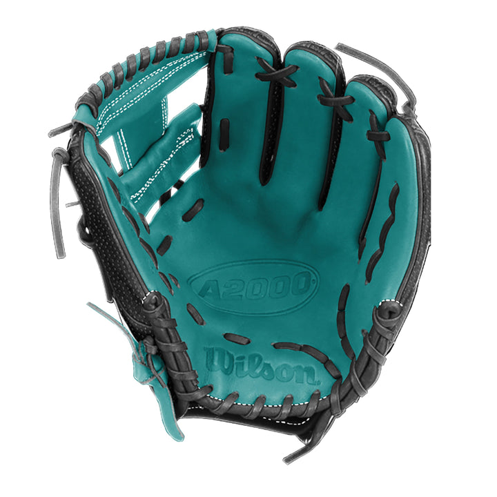 Wilson A2000 1786SS 11.5" Infield Baseball Glove - Black/Teal - Right Hand Thrower1