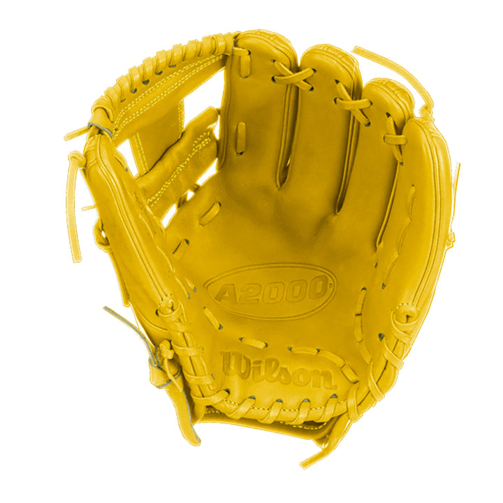 Wilson A2000 1786 11.5" Infield Baseball Glove - Yellow - Right Hand Thrower1