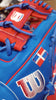 Wilson A2000 1786 11.5" Infield Baseball Glove Dominican Flag Right Hand Thrower3