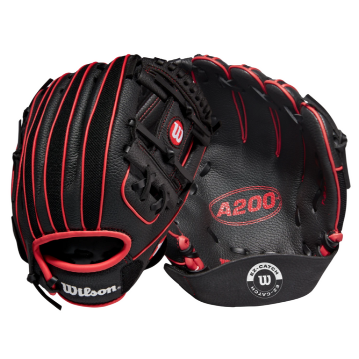 Wilson A200 7yrs UNDER 10 - Black/Red