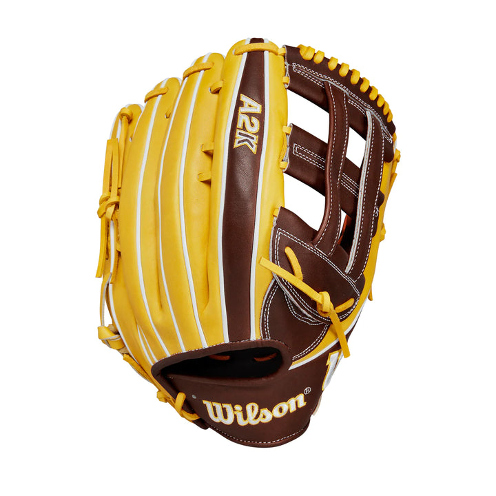 Wilson A2K 12.75" Juan Soto Game Glove - Yellow / Brown