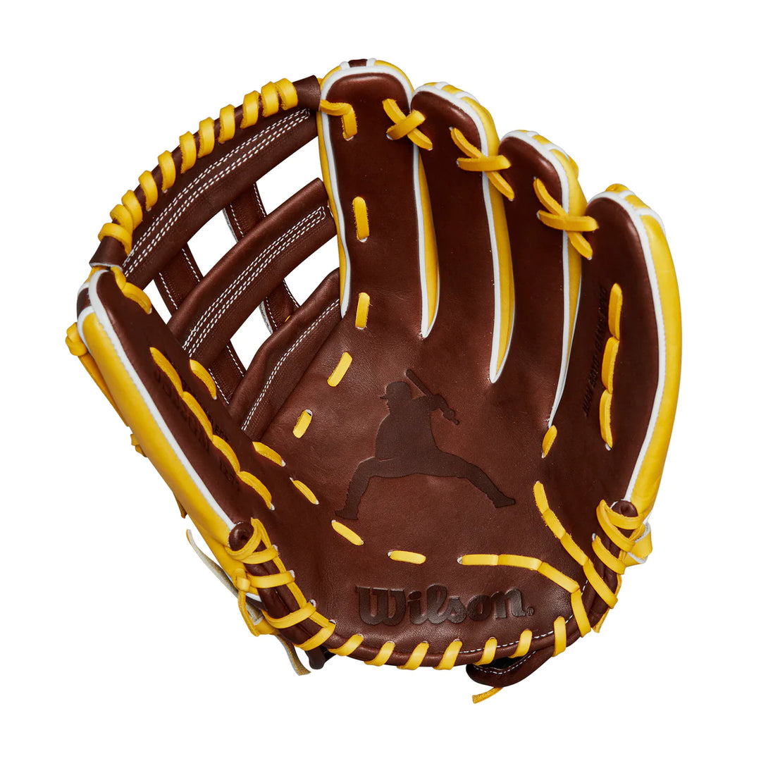 Wilson A2K 12.75" Juan Soto Game Glove - Yellow / Brown1