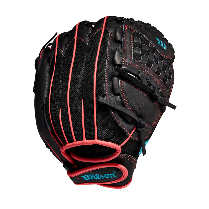 Wilson A440 Flash 11.5" FastPitch Glove - Black / Pink (WBW100416115)
