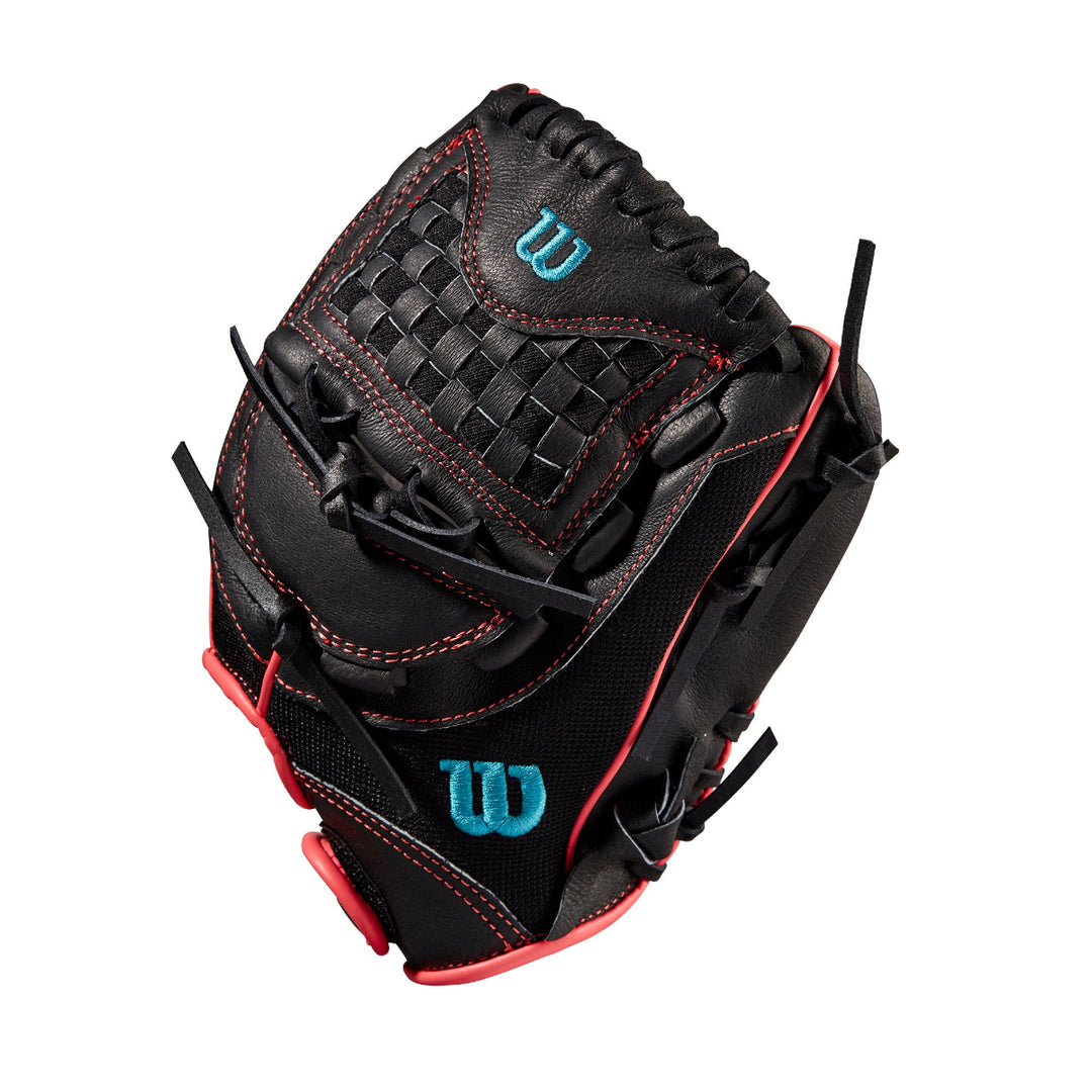 Wilson A440 Flash 11.5" FastPitch Glove - Black / Pink (WBW100416115)2