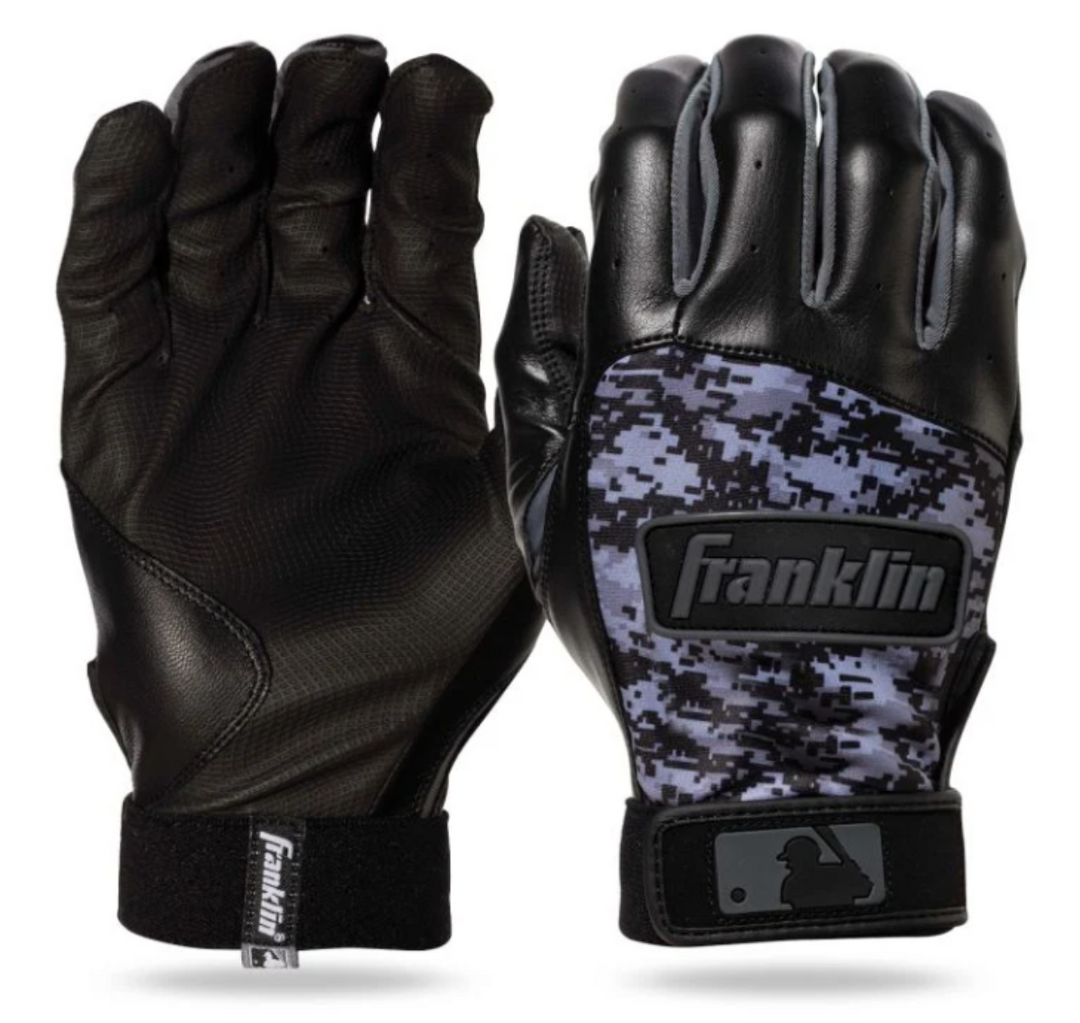 YOUTH - Franklin Digitek Batting Glove - Black / Camo