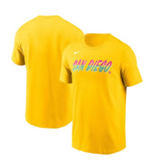 YOUTH - Nike Gold San Diego Padres City Connect Wordmark T-Shirt