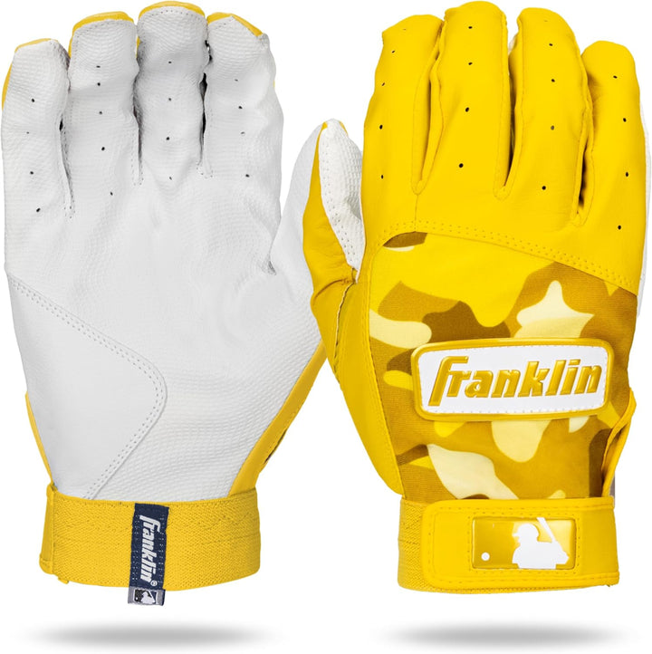 YOUTH Franklin Sports Digitek Batting Gloves - Official MLB Performance Gear_Yellow