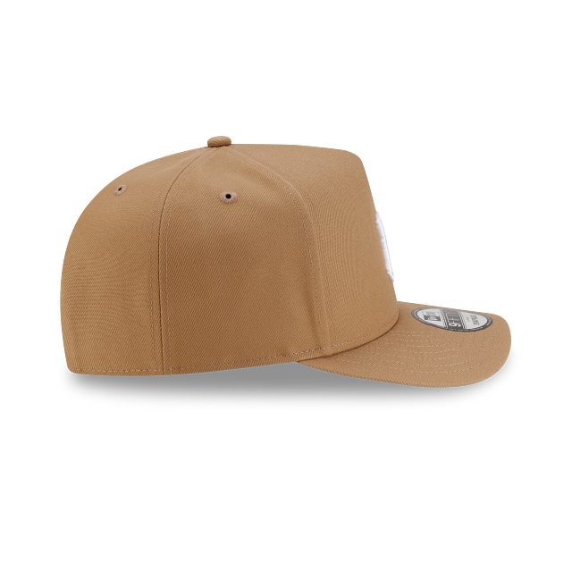 New Era New York Yankees MLB Basic 9FIFTY A-Frame Snapback Hat Khaki | Adjustable Baseball Cap | 950AFPC NEYYAN KHK