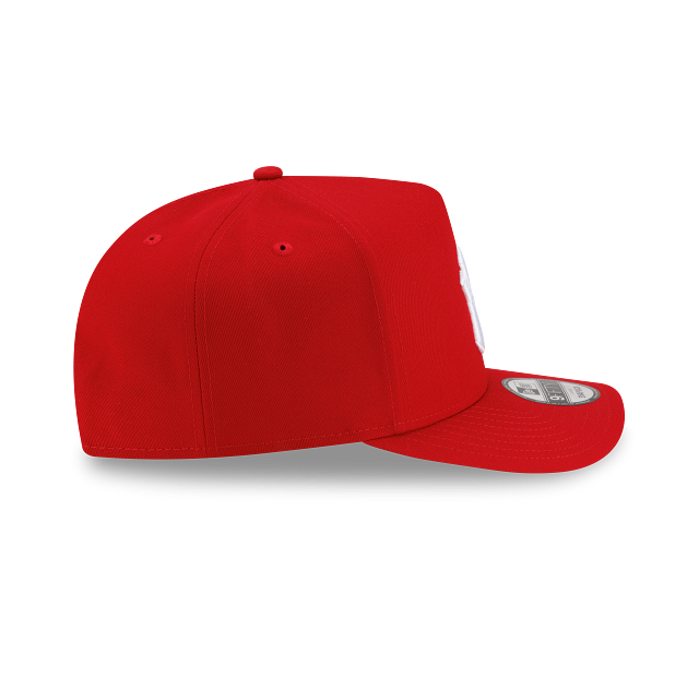 New Era New York Yankees MLB Basic 9FIFTY A-Frame Snapback Hat Scarlet | Adjustable Baseball Cap | 950AFPC NEYYAN SCA