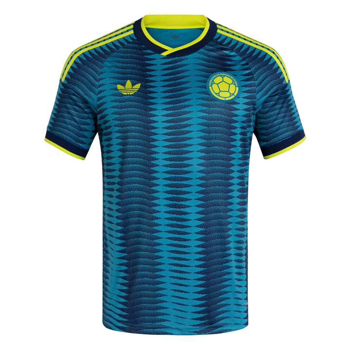 adidas Colombia 2026 Away Jersey back collar with Colombia wordmark