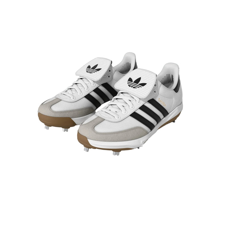 adidas KH6097 Samba metal baseball cleats pair front three-quarter view