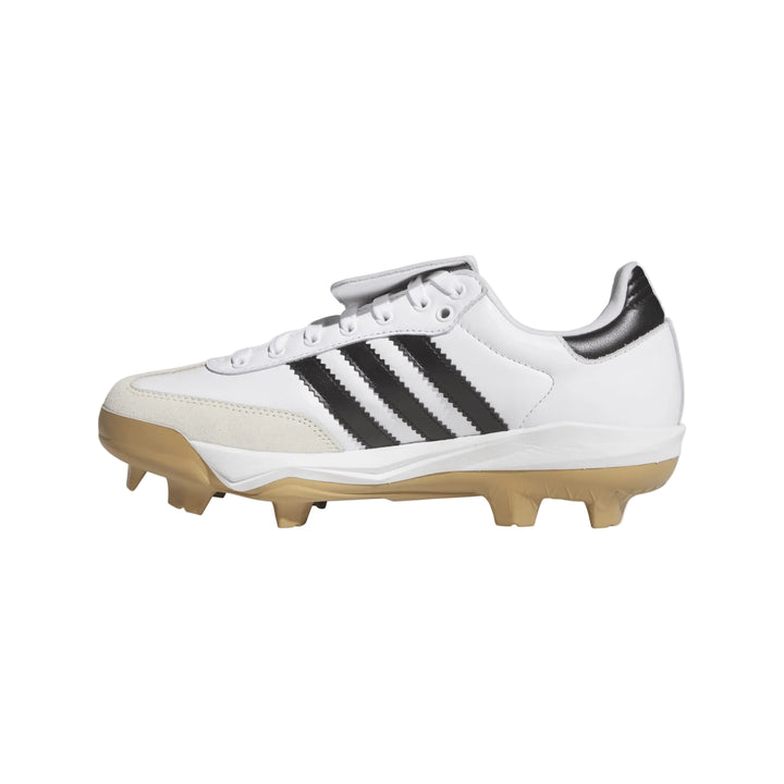 adidas Samba TPU baseball shoe with gum TPU studs medial view